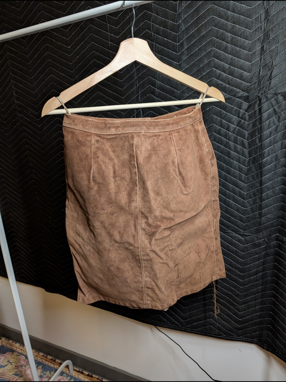 Brown Suede Mini Skirt - Women